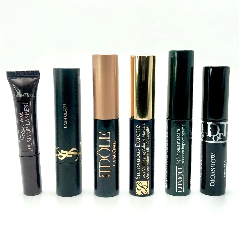 Luxe Mascara Discovery Set DIOR YSL Charlotte Estee Lancome Clinique NEW